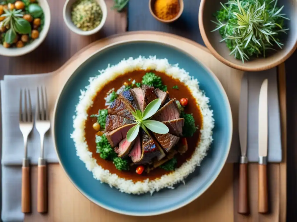 Una deliciosa fusión de sabores árabes y franceses en una receta de cordero exquisita