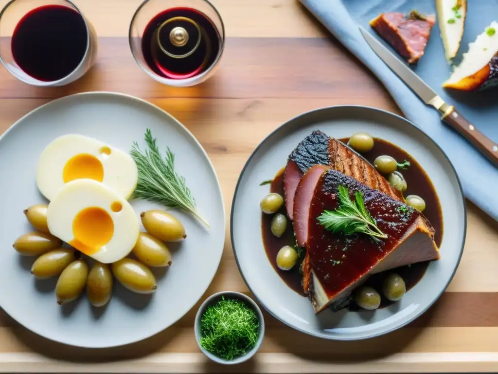 Delicioso contraste: un exquisito coq au vin de Borgoña y una abundante raclette de Ródano-Alpes, en un escenario montañoso