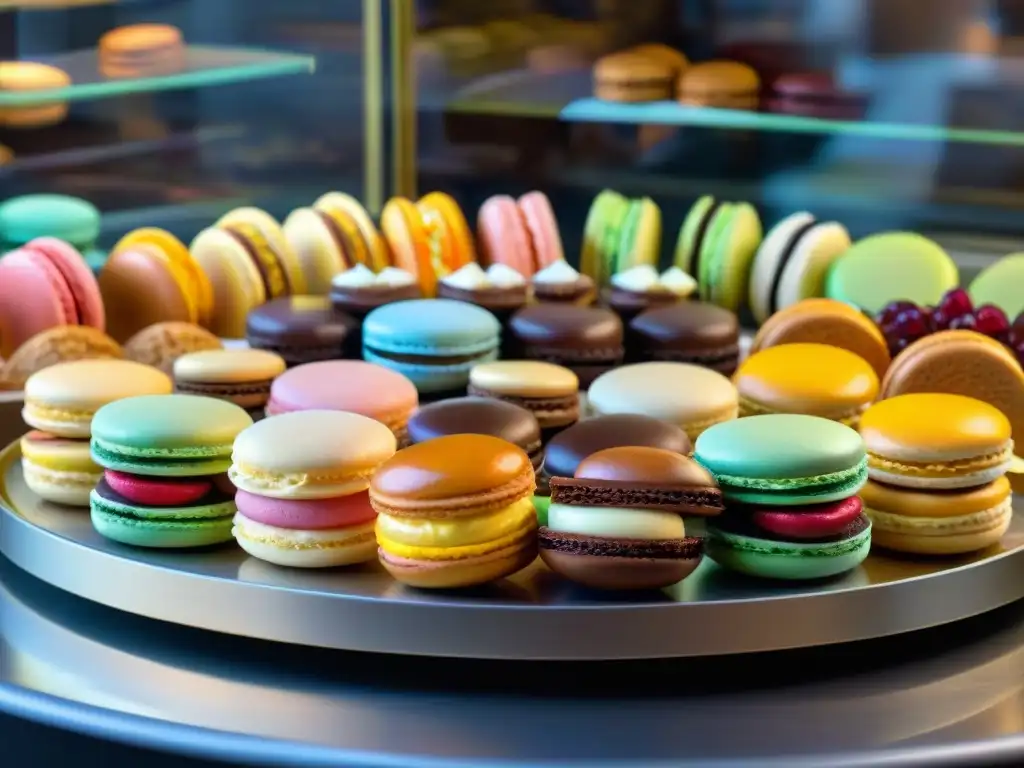 Deliciosos postres franceses tradicionales en una pastelería con encanto, clientes disfrutando de exquisitas creaciones