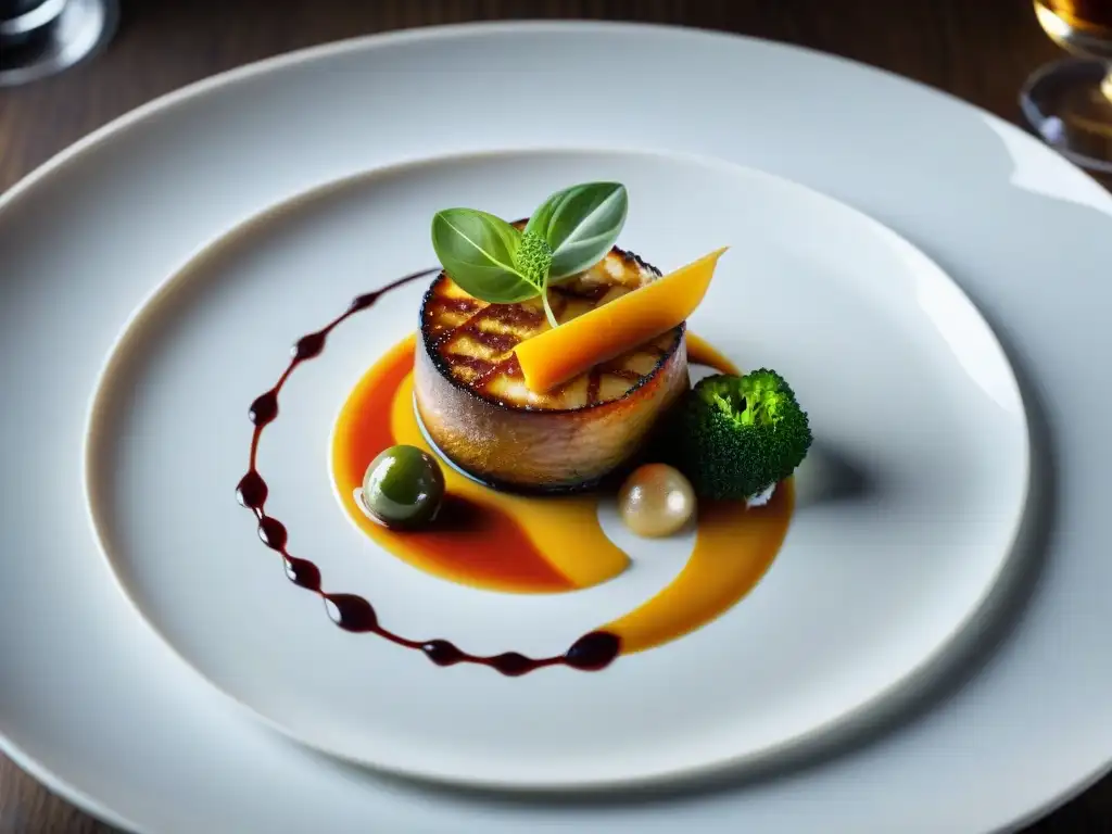 Detallada imagen de un plato icónico de la gastronomía francesa, destacando innovación en su presentación y sabores