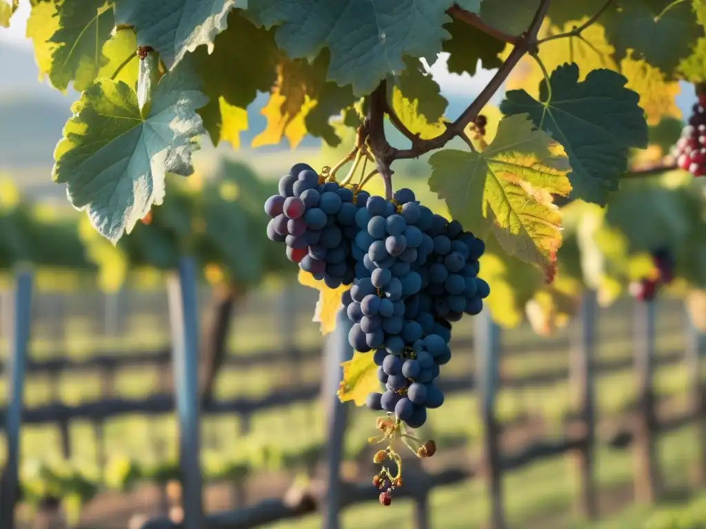 Detallada red de raíces de viñedos orgánicos en Borgoña, mostrando la sostenibilidad y biodiversidad en la producción de vinos orgánicos en la región