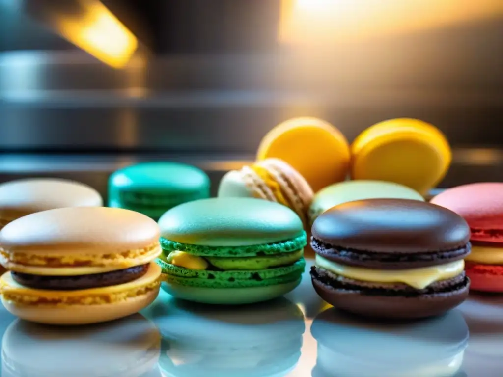 Macaron detallado de Pierre Hermé en pastelería francesa innovadora