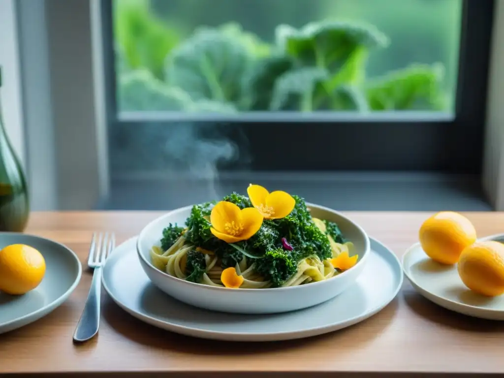 Un elegante banquete francés con beneficios del superalimento kale en recetas innovadoras