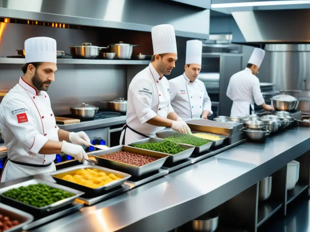 Emocionante competencia culinaria francesa con chefs creando recetas ganadoras bajo presión