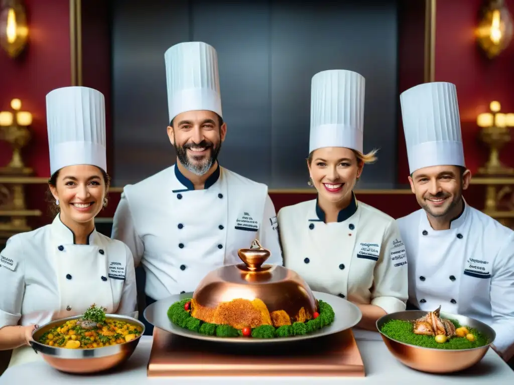 Un emocionante concurso culinario en Francia: chefs ganadores con platos exquisitos