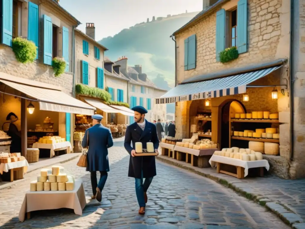 Encantador pueblo francés con quesos artesanales, bistros y viñedos