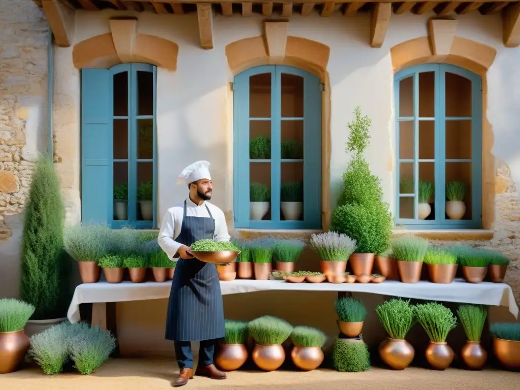 Escuela de cocina en la campiña de Provenza, donde los estudiantes aprenden gastronomía francesa