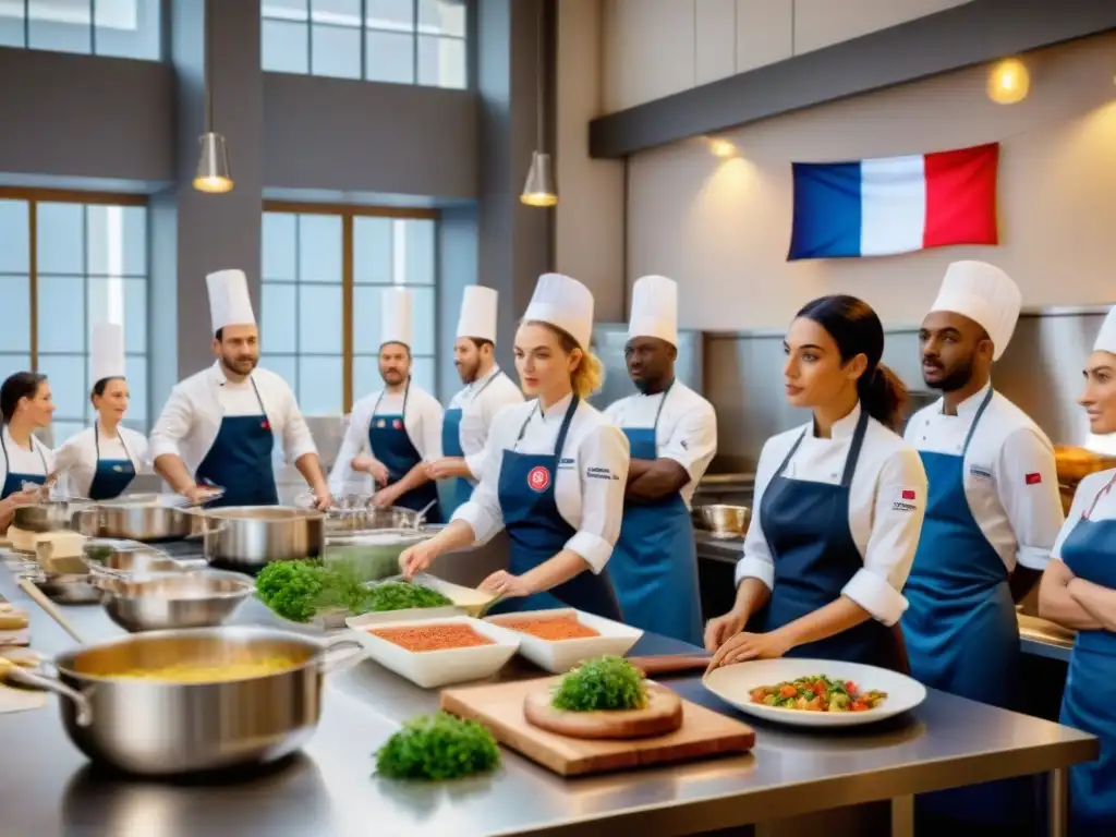 Escuela culinaria francesa: clase global con chefs y estudiantes de todo el mundo