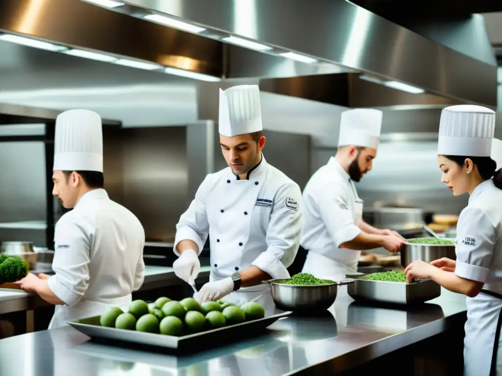 Estudiantes de gastronomía en Francia aprendiendo con pasión y disciplina en la escuela culinaria