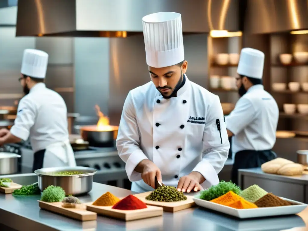 Estudiantes de escuelas culinarias francesas fusionan técnicas globales en cocina moderna