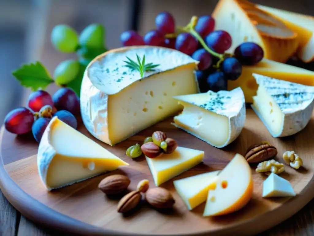 Exquisita tabla de quesos franceses: historia y sabores en un festín visual