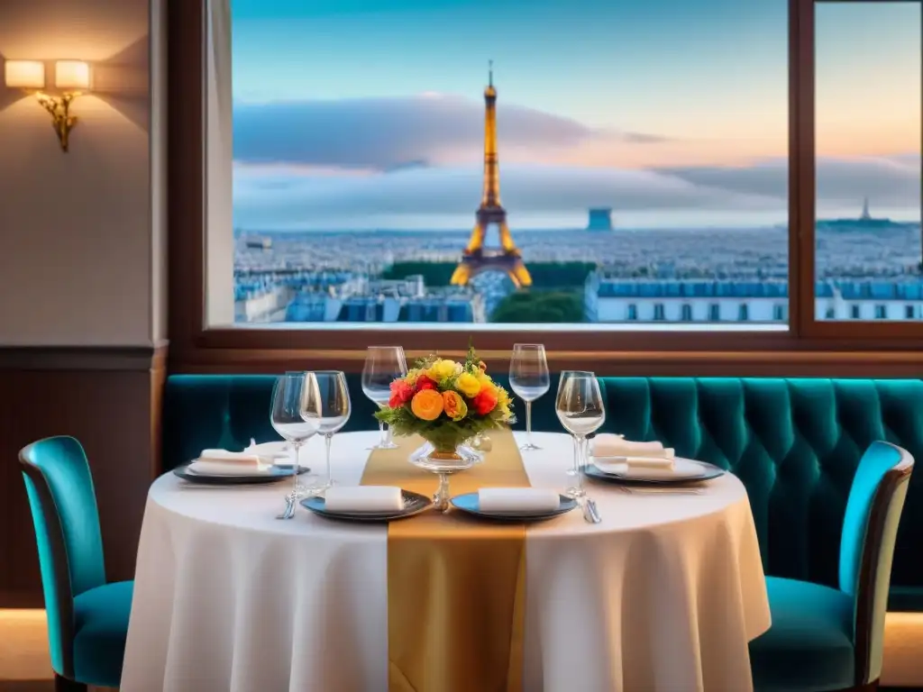 Exquisito menú degustación en elegante restaurante de París