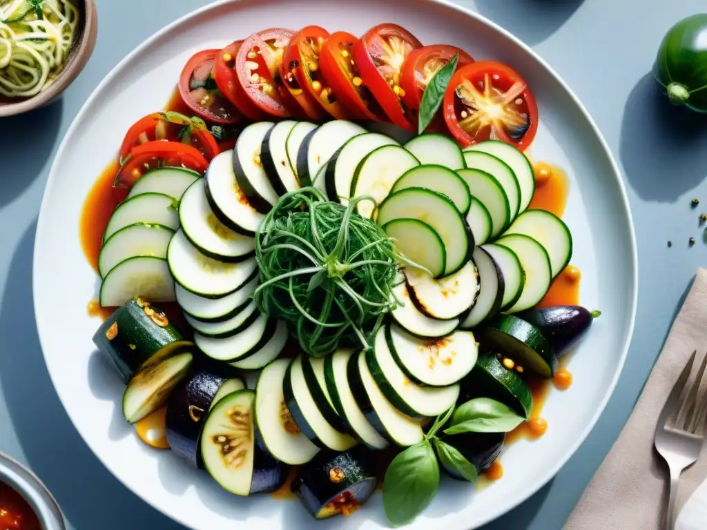 Exquisito Ratatouille de kimchi receta con vegetales coloridos y sabores intensos