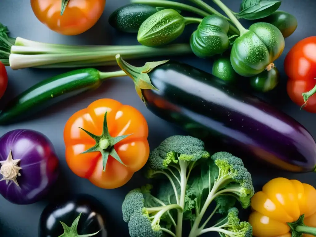 Un festín visual de vegetales frescos y coloridos para cursos cocina francesa saludable