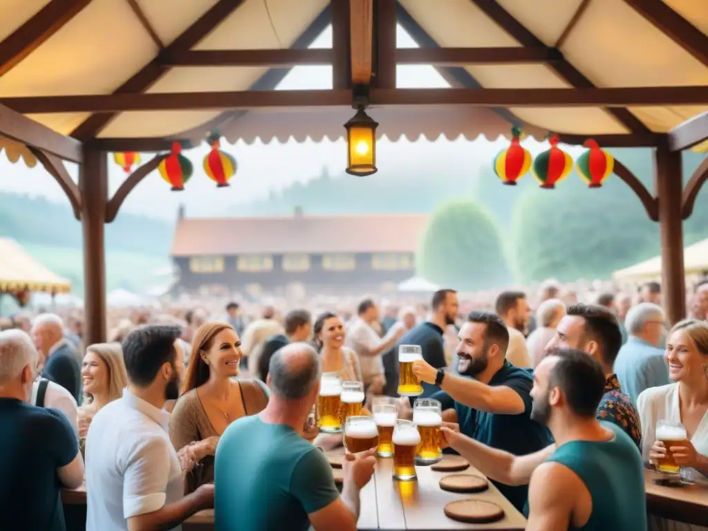 Celebración en Fiesta de la Cerveza Alsacia Francia: diversidad, alegría y tradición en un festival vibrante