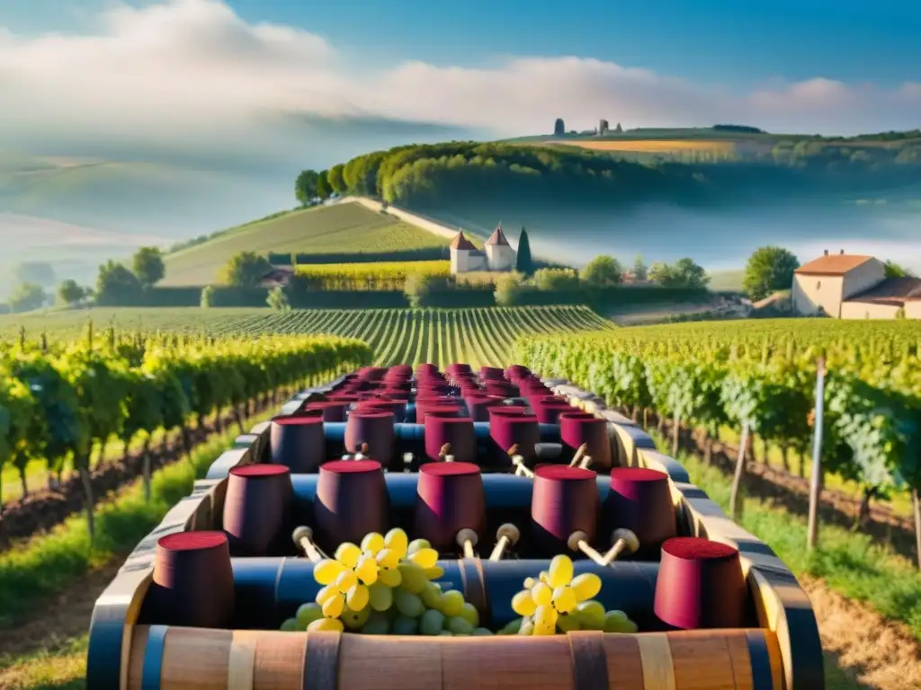 Celebra la Fiesta de la Vendimia Borgoña con viticultores locales pisando uvas en un festival colorido y tradicional en Francia