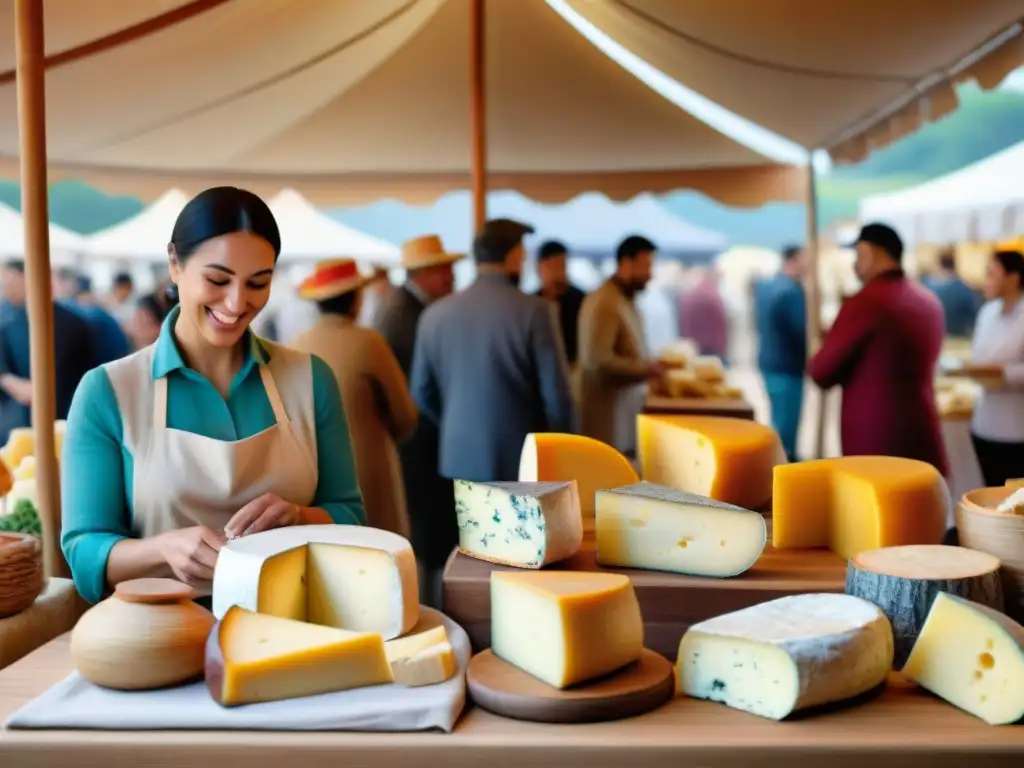 Deléitate con la gastronomía francesa en el bullicioso Festival Quesos Normandía