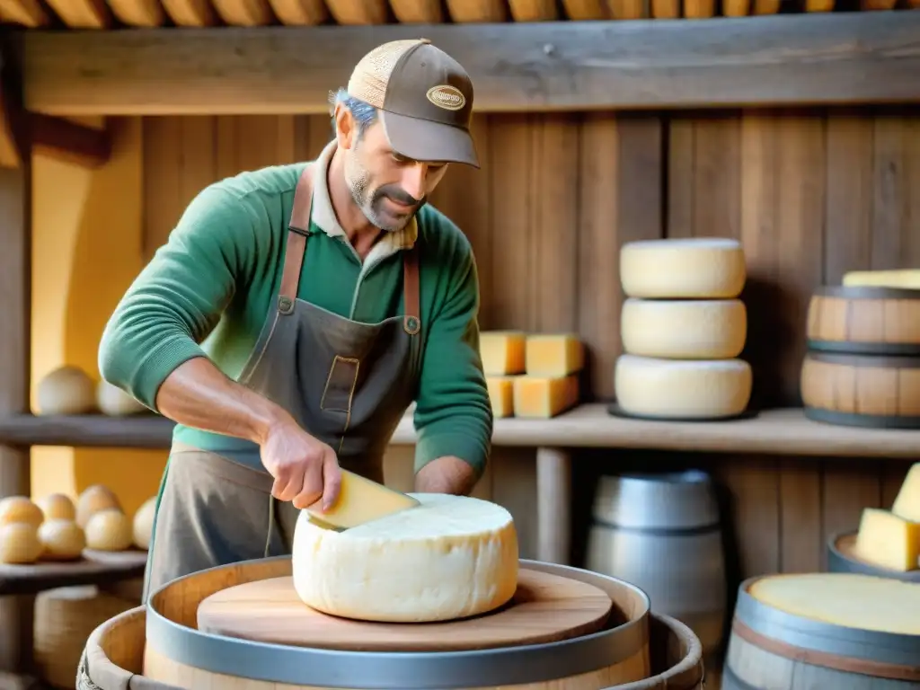 Un granjero francés en los Alpes crea un queso Tomme de Savoie con sabor rústico