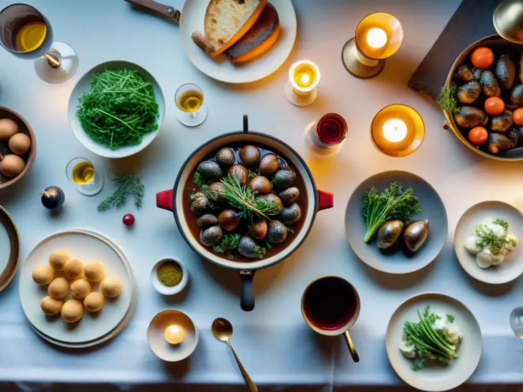 Un grupo de amigos disfruta de una cena francesa en un ambiente acogedor y lleno de alegría