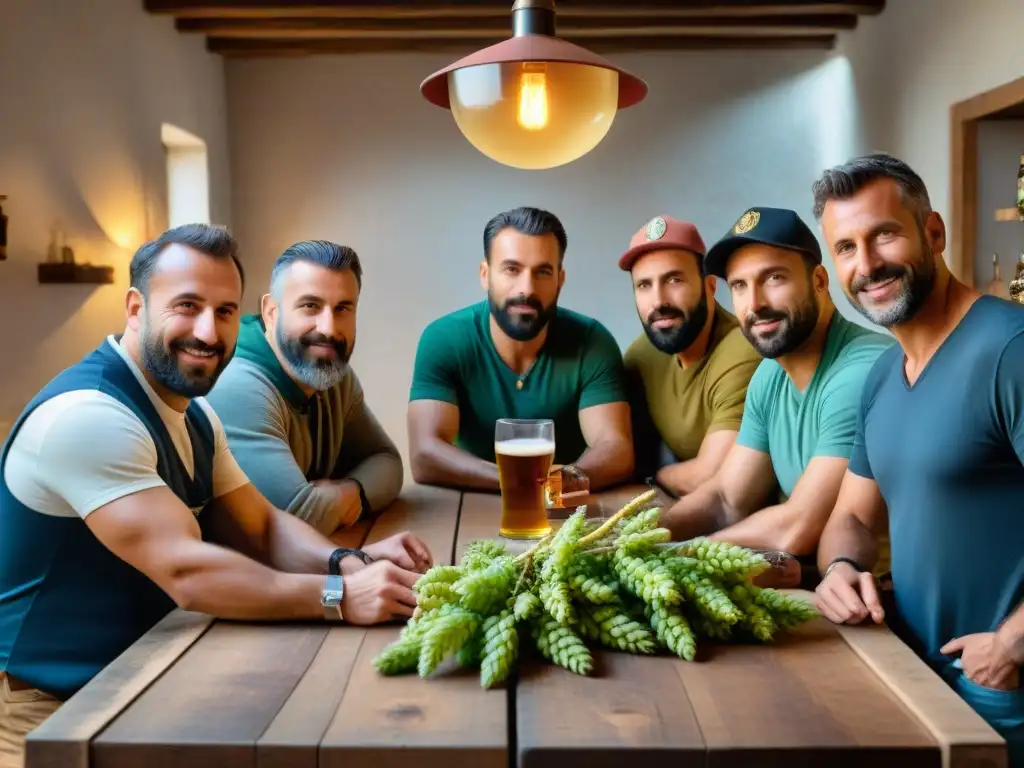 Grupo de cerveceros artesanales en Borgoña y RódanoAlpes discutiendo el arte de la cerveza