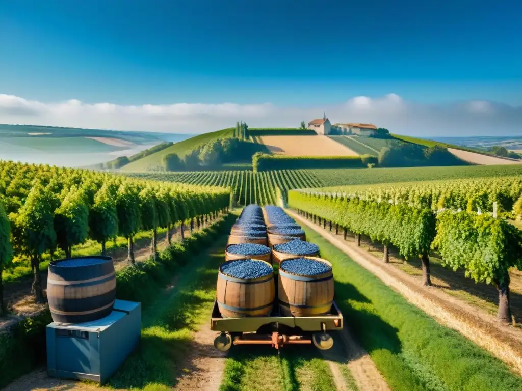 Una imagen detallada del ciclo de vida del Champagne en las pintorescas viñas de Francia