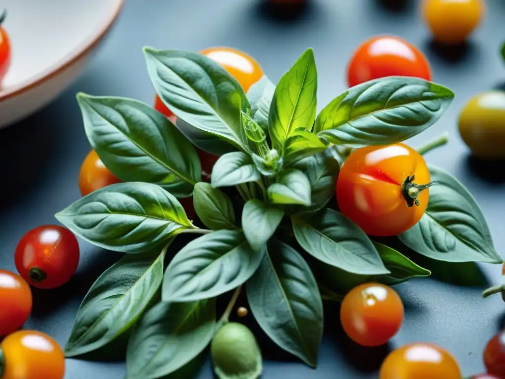 Una imagen detallada de ingredientes frescos para platos francoitalianos, resaltando la riqueza y diversidad de la gastronomía