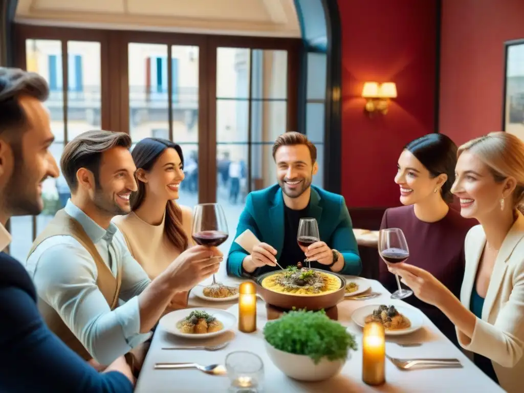 Influencers disfrutan de exquisitos platos en restaurante francés, creando conexiones auténticas