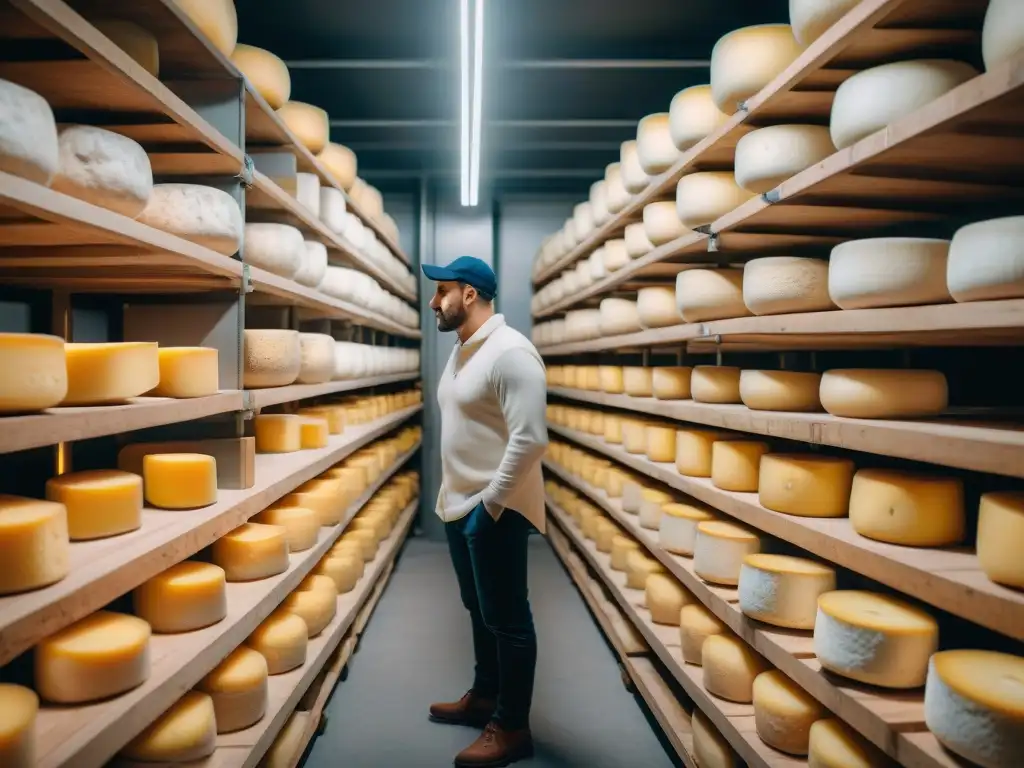 Innovaciones en la maduración del queso francés: Bodega de quesos en Francia con tradición y tecnología