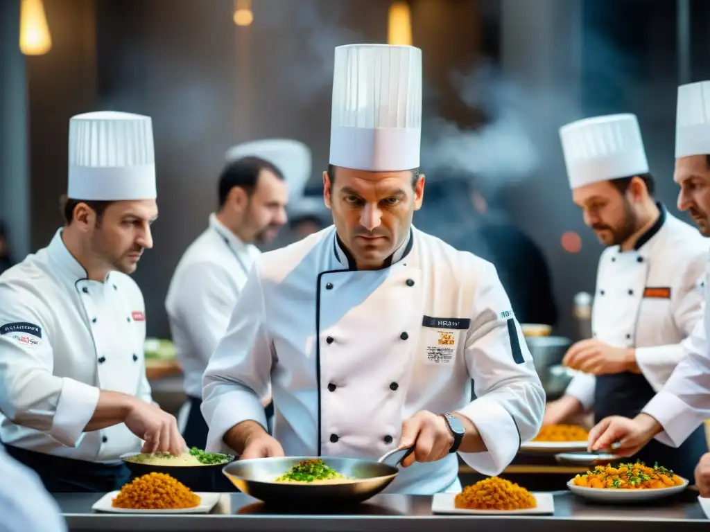 Intenso concurso culinario en Francia: chefs crean obras maestras en una competencia global