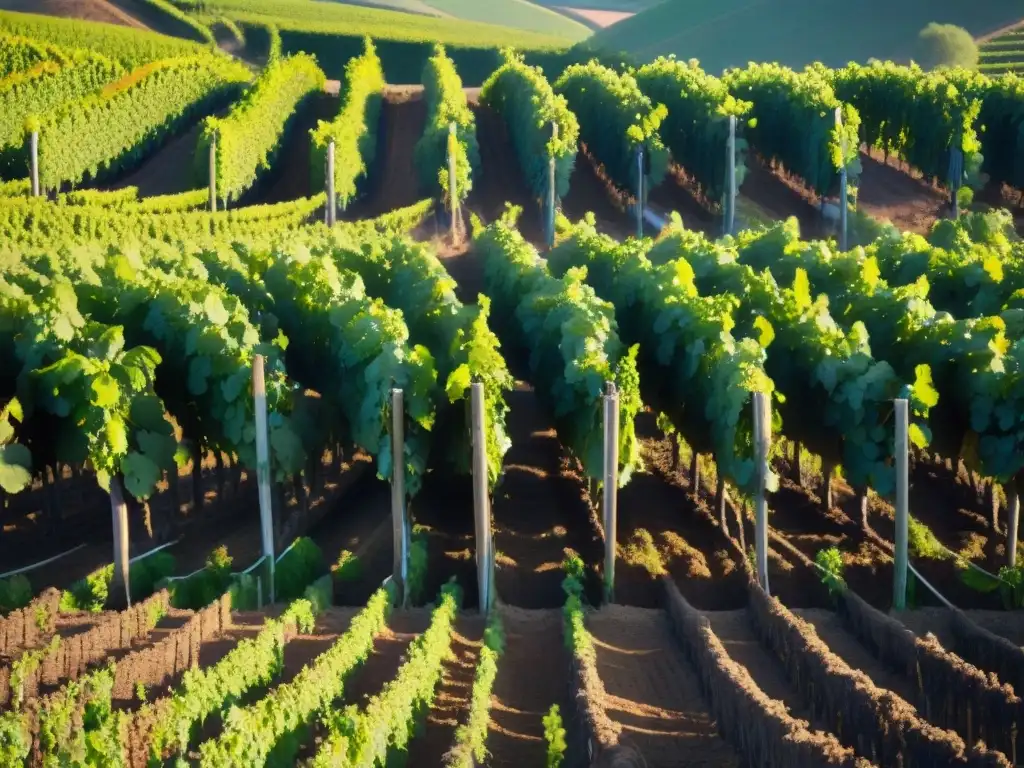 Intrincadas raíces de viñedos enriqueciendo el suelo diverso de Champagne