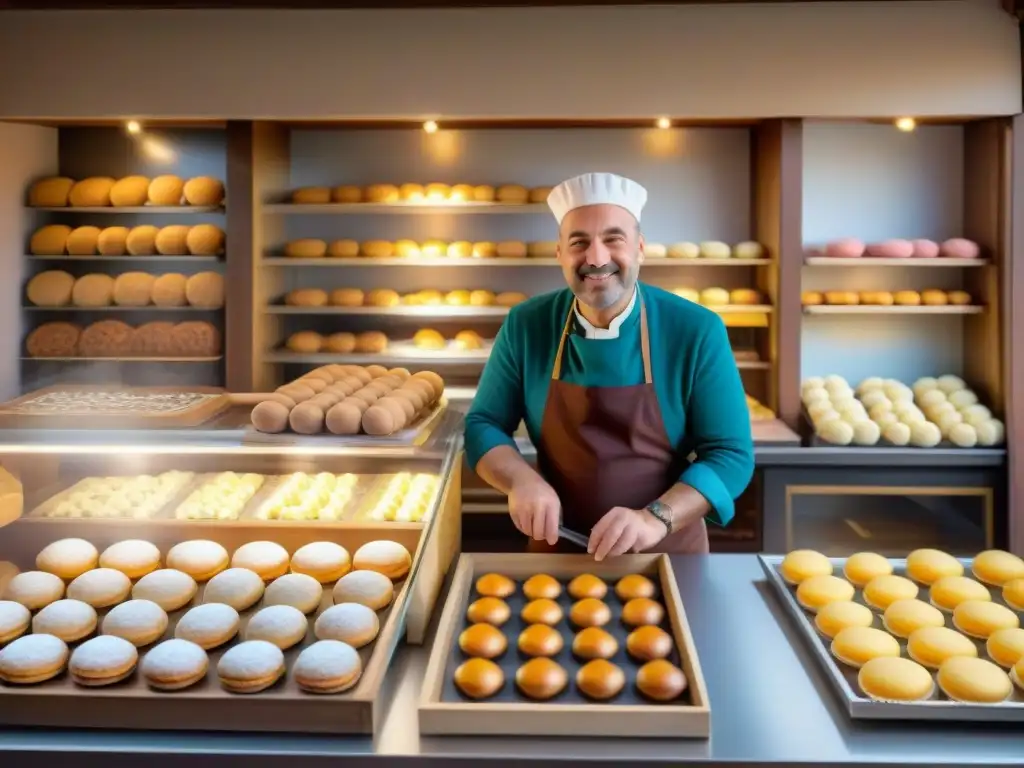 Un maestro pastelero elabora un Kugelhopf en una panadería tradicional de Alsacia