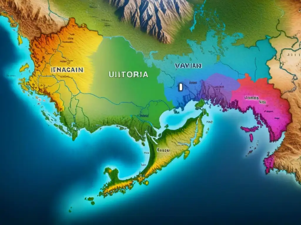 Mapa histórico detallado de cambios territoriales tras la Guerra Franco-Prusiana, con colores vibrantes y fronteras intrincadas