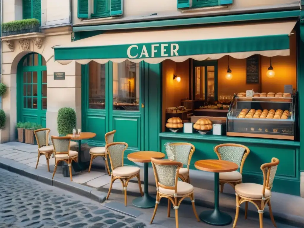 Disfruta del maridaje perfecto de pastelería francesa en un encantador café parisino