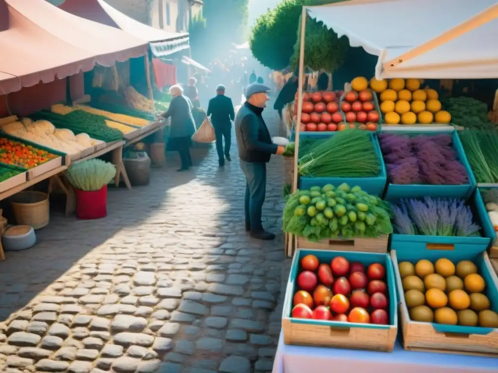 Mercado al aire libre en el suroeste francés: colores, sabores y música en una escena vibrante