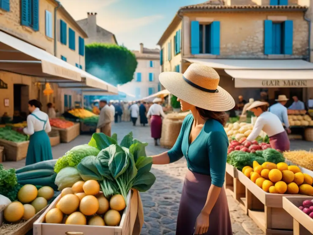 Un mercado bullicioso en Provence, Francia, muestra la revolución orgánica en la gastronomía francesa