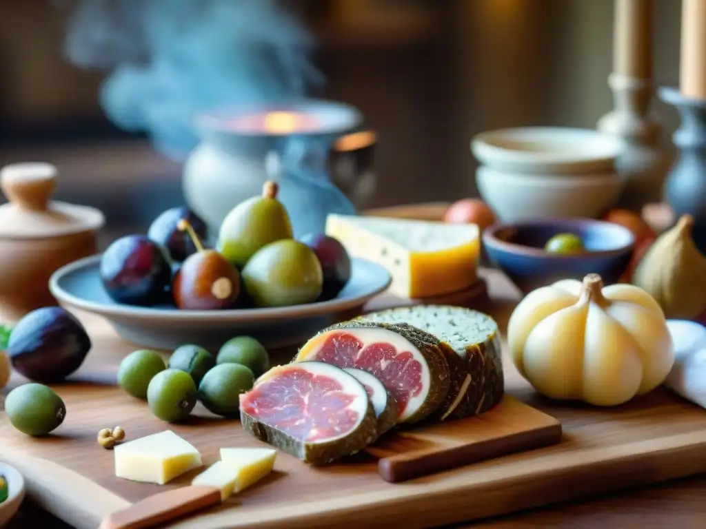 Una mesa corsa tradicional y moderna rebosante de ingredientes frescos y coloridos