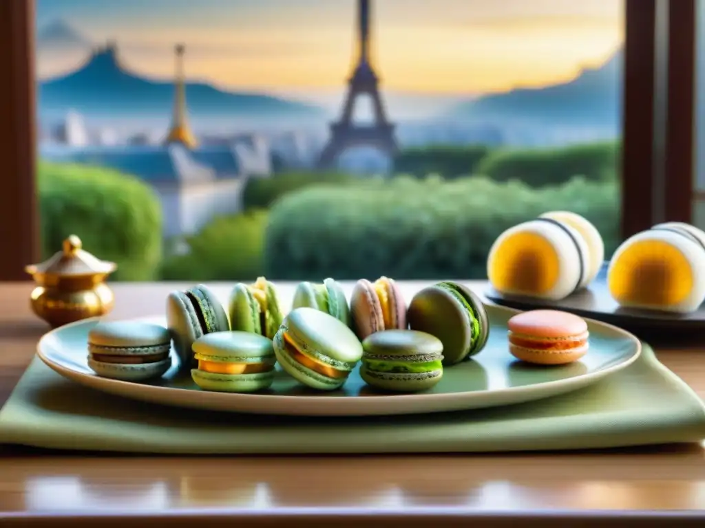 Una mesa exquisitamente decorada muestra una armonía gastronómica entre Francia y Asia