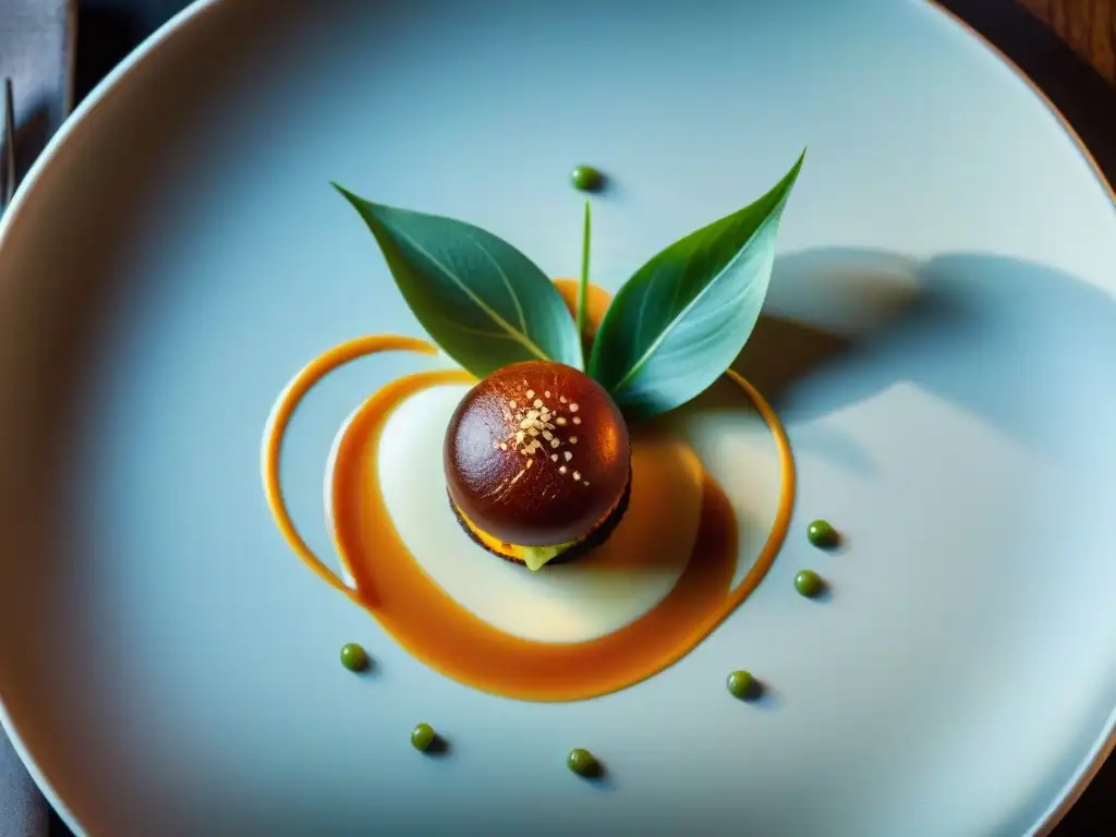 Una obra maestra culinaria en restaurante francés de Estrellas Michelin