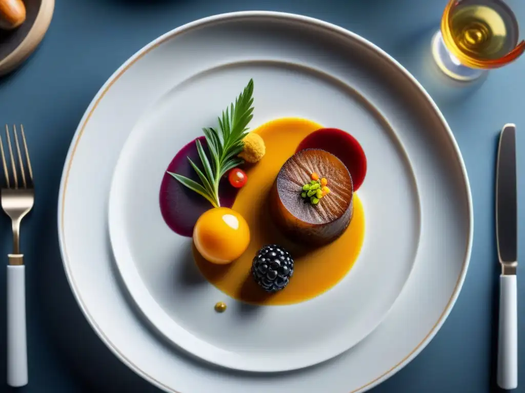 Una obra maestra culinaria de Alain Ducasse en un restaurante con estrella Michelin