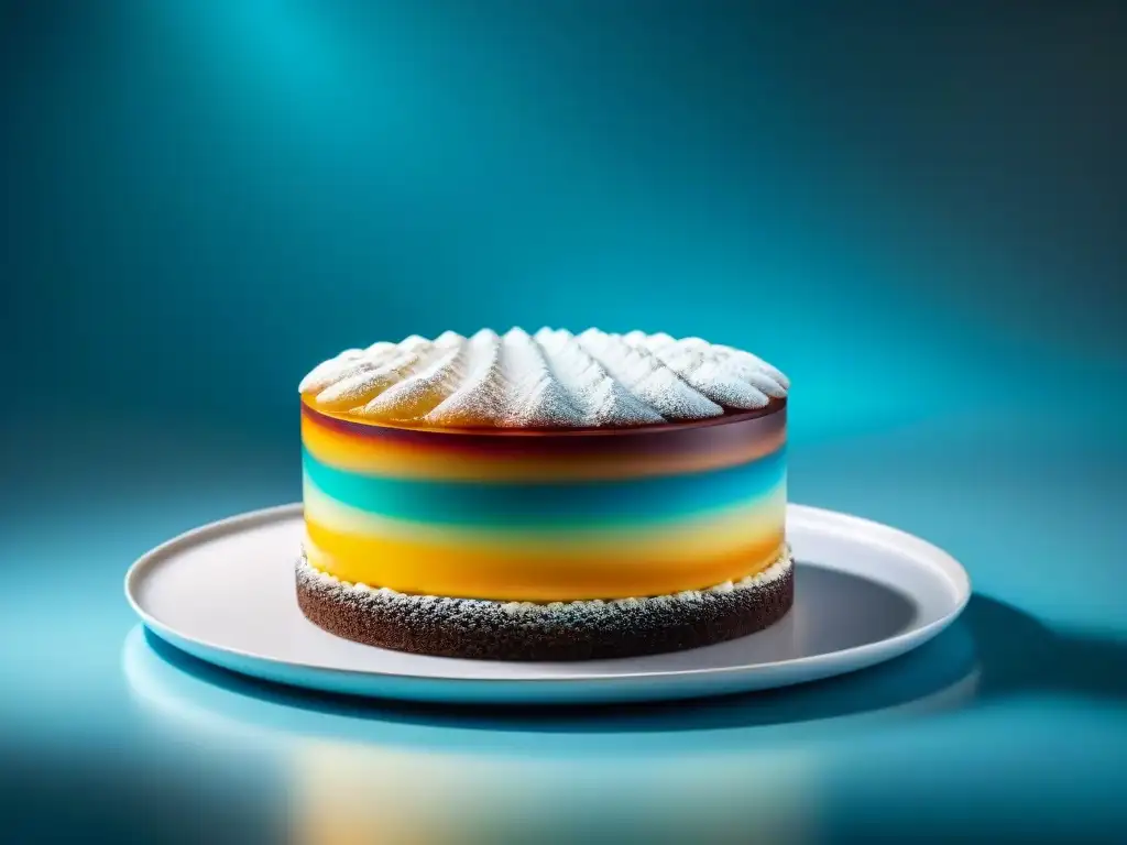 Una obra maestra de la pastelería francesa innovadora de Pierre Hermé: capas vibrantes y detalles exquisitos