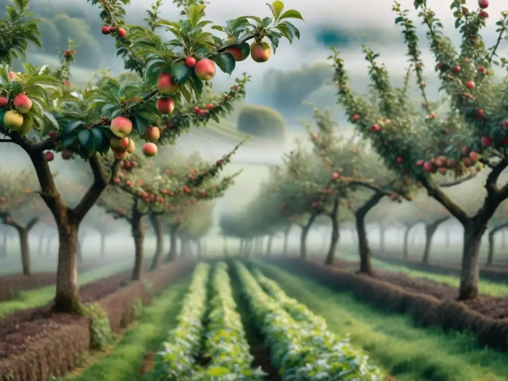 Un paisaje mágico de huertos de manzanos en Normandía con la historia y sabor de la sidra francesa