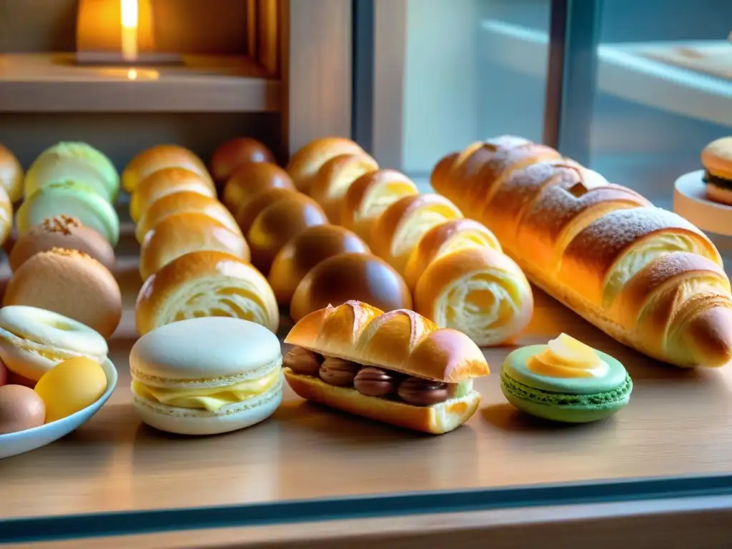 Una panadería francesa clásica con innovaciones culinarias francesas en una atmósfera encantadora