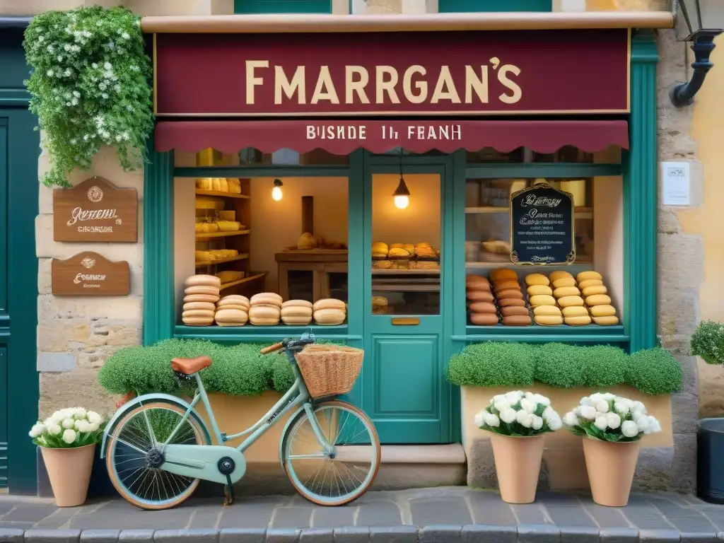 Una panadería francesa tradicional en un pueblo, con influencia de guerras en gastronomía