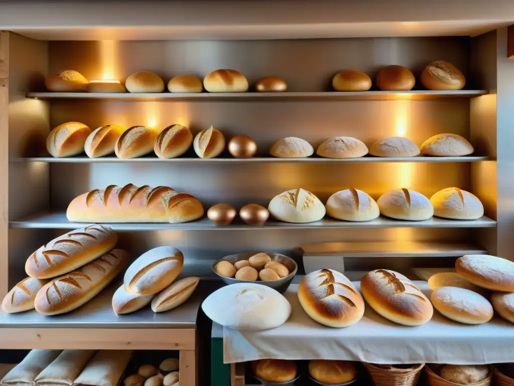 Un panadero experto moldea masa en una panadería francesa rústica, con ambiente acogedor y detalles vintage