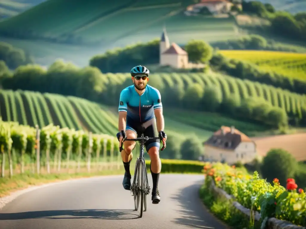 Un paseo en bicicleta por la campiña francesa en un tour gastronómico