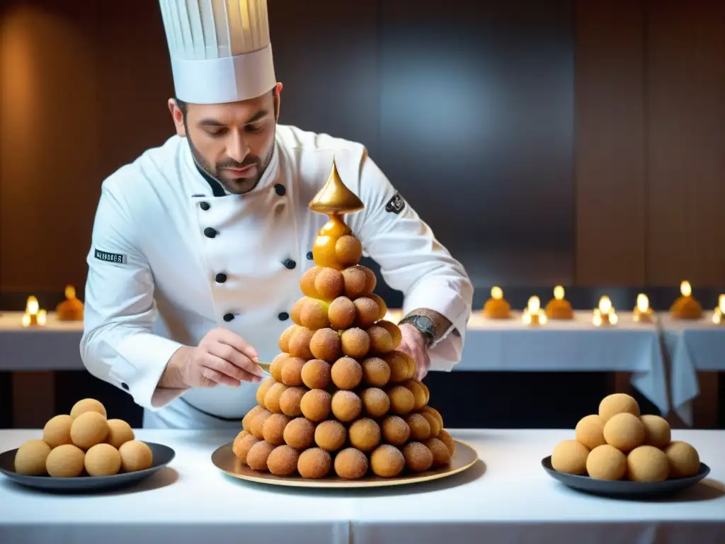 Un renombrado chef de pastelería francesa crea una obra maestra en conferencia gastronómica