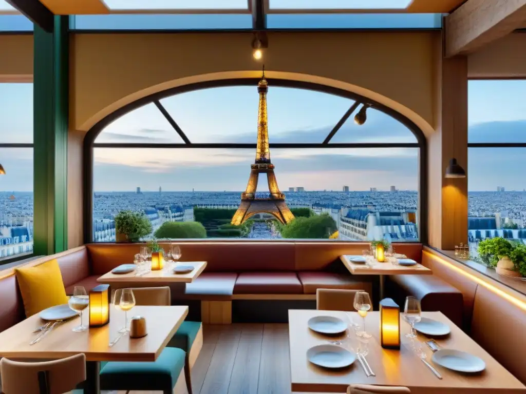 Un restaurante ecofriendly en París con gastronomía francesa y ambiente sostenible