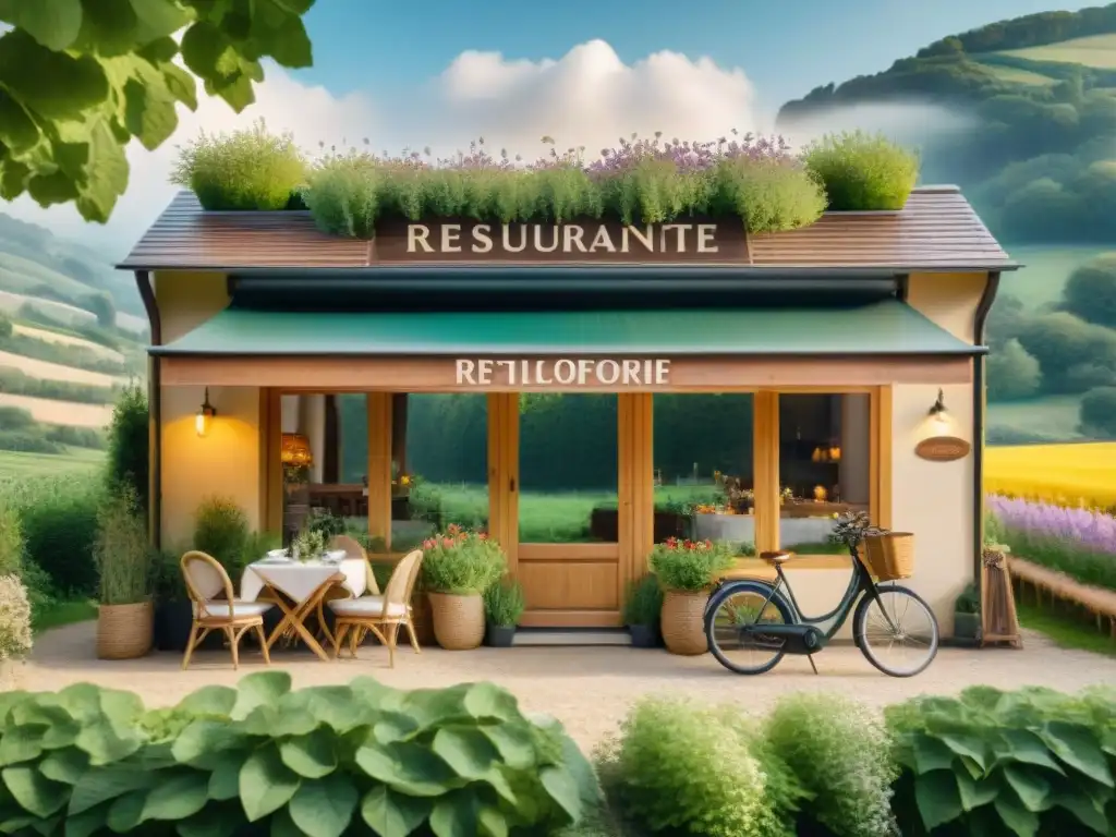 Un restaurante ecofriendly en Francia, armonía natural y tranquilidad en el campo