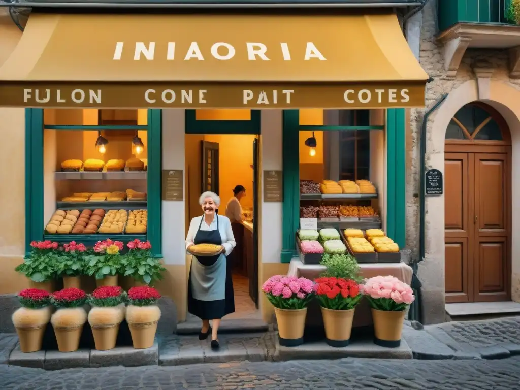 Un rincón encantador en un pueblo italiano fusionando dulces tradiciones francesas