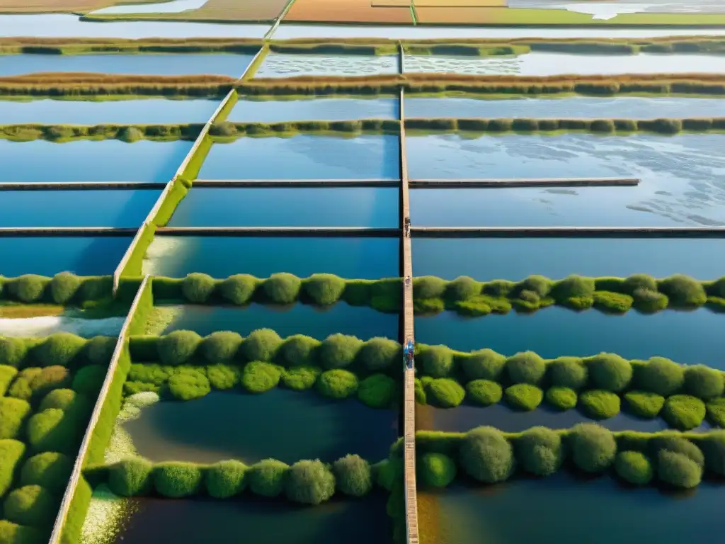 Marais salants de Guérande: trabajadores recolectando Sal de mar francesa gourmet bajo el sol brillante